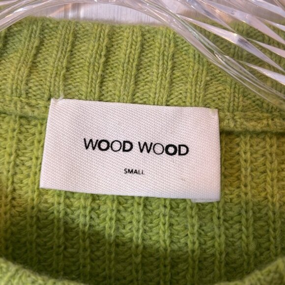 WOOD WOOD RIBBED WOOL SWEATER SMALL UNISEX BB - Picture 2 of 5